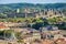 Carcassonne France beautiful view medieval fortress old castle town ancient summer