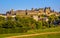 Carcassonne France beautiful view medieval fortress old castle town ancient summer