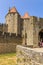 Carcassonne, France. View Narbonne Gate, 1280