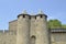 Carcassonne medieval walled city in France