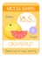 Card of carbohydrates and sugar in fruits. Average level. Grapefruit.