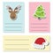 Card Christmas cycle text box red background. Vector eps10 illustration