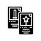 card game geek glyph icon vector illustration