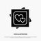 Card, Heart, Love, Marriage Card, Proposal solid Glyph Icon vector