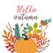 Card Hello autumn