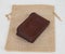 Card holder wallet in brown