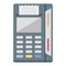 Card machine, card terminal Color Isolated Vector icon which can be easily modified