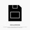 Card, Memory Card, Storage, Data solid Glyph Icon vector