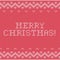 Card of Merry Christmas 2016 with knitted texture