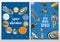 Card planets in solar system and astronaut spaceman. moon and the sun, mercury and earth, mars and venus. astronomical