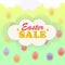 Card, poster, banner for festive Easter sales.