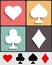 Card suits: Hearts, Spades, Clubs, Diamonds.