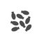 Cardamom glyph icon or seasoning symbol