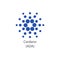 Cardano decentralized blockchain Internet-of-things payments cryptocurrency vector logo