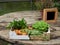 cardboard box filled of fresh vegetables