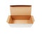 Cardboard box with flip open lid