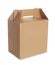 Cardboard box with handle