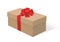 cardboard box with a lid. gift wrapping for gifts. color vector illustration