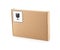 Cardboard box with packaging symbol isolated. Parcel delivery