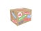 Cardboard box with stickers and stamps