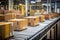 Cardboard Boxed Packages on a Belt Driven Line Roller Conveyor in a Warehouse With Shiny New Line Rollers, E-Commerce Fulfillment