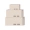 Cardboard boxes for delivery semi flat color vector object