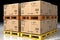 Cardboard Boxes on Pallet - Streamlined Packing and Shipping for Seamless Supply Chains. created with Generative AI