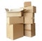 Cardboard boxes stack package