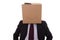 Cardboard businessman