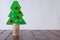 Cardboard Christmas tree