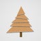 Cardboard christmas tree