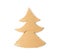 Cardboard Christmas Tree, Fir Made of Carton Piece, Ripped Kraft Paper, Brown Wrapping Vintage Paper