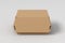 A cardboard closed food box mock up  packaging for hamburger  lunch  fast food  burger and sandwich