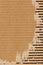 Cardboard Corrugated Torn Grunge Texture Sample