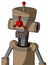 Cardboard Droid With Vase Head And Vent Mouth And Cyclops Compound Eyes And Single Led Antenna