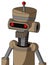 Cardboard Droid With Vase Head And Vent Mouth And Visor Eye And Single Led Antenna