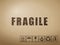 Cardboard fragile symbols