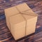 Cardboard Gift Box with Rope and Wooden Craft Tag with Handmade