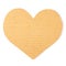 Cardboard heart on a white background