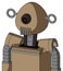 Cardboard Mech With Rounded Head And Vent Mouth And Black Cyclops Eye