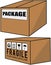 Cardboard Package Fragile Color Illustration