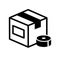 Cardboard, package, packing, shipping icon illustration