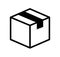 Cardboard, package, packing, shipping icon illustration