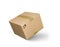 Cardboard parcel box isolated on a white