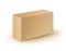 Cardboard Rectangle Take Away Box Packaging For Sandwich, Food Isolated