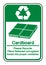 Cardboard Recycle Symbol Sign ,Vector Illustration, Isolate On White Background Label .EPS10