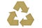 Cardboard recycling symbol - Concept of ecology and paper recycling