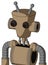 Cardboard Robot With Cylinder-Conic Head And Red Eyed And Double Antenna