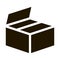 Cardboard Transportation Box Packaging glyph icon