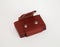 Cardholder wallet in Leather in red